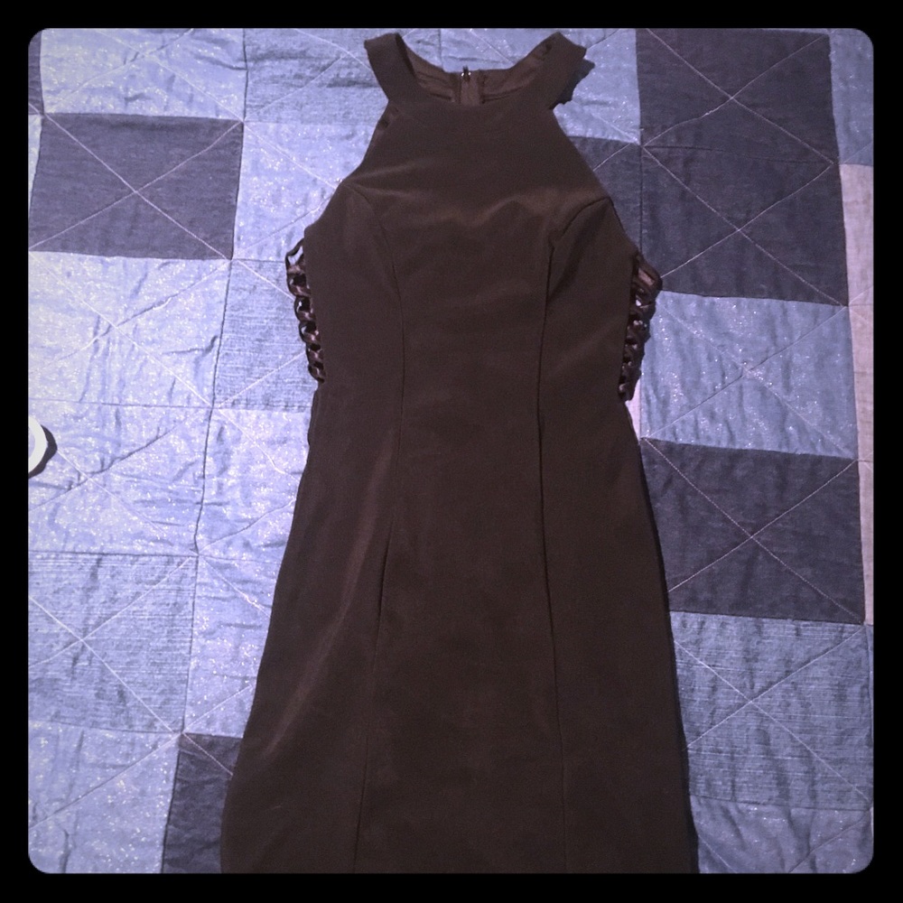 Black Bodycon Dress with cut outs